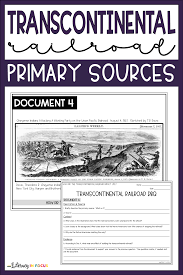 Transcontinental Railroad Primary Source Activity In 2020 Us History History Timeline Google Classroom