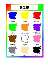 Croatian Clothes And Colours Vocabulary Croatian Language Serbian Language Slovenian Language