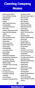 Check spelling or type a new query. Cleaning Company Names 2021 750 Cleaning Business Name Ideas