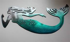 Ships free orders over $39. Mermaid Metal Art