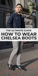 You can take distressed, skinny, cuffed or straight jeans, a white button down or printed shirt, sweater over it. How To Wear Chelsea Boots Chelsea Boots Men Outfit Chelsea Boots With Jeans Boots Outfit Men