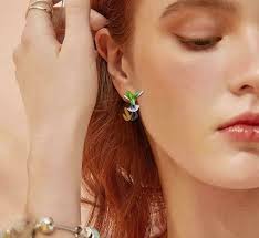 US Seller Betsey Johnson Mini Crystal Bird Stud Earrings Hummingbird  Earrings