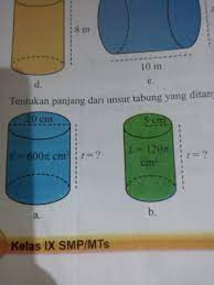 Materi ini dapat ditemukan pada buku siswa matemtika kelas 9 mengenai tabung hal 280. Bimbel Smp Jogja Jawaban Buku Paket Matematika Kelas 9 Latihan 5 1 Terpercaya