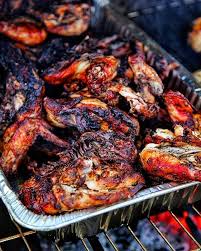 Live Fire Jerk Chicken Served Oceanside Courtesy The One And Only Walkerswood Bbq Marinated For Hour Walkerswood Jerk Chicken Recipe Fire Cooking Bbq Recipes
