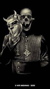 Credit for the background goes to daroz ( link here: Phone Wallpaper Download Ghost Band Art By Will Argunas Art Ghost Pictures Band Ghost Ghost And Ghouls