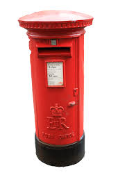 Iconic British Things Post Box Red Pillar Box Post Box Antique Mailbox Letter Box