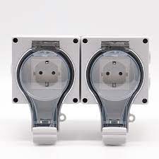 Wholesale metal double gang power outlet box 1. China Trending Products Outlet Extension Box 2 Gang German Eu Socket Ohom Factory And Suppliers Ohom