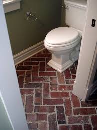Pin By Emily Mccarthy On House Ideas Eclectic Bathroom Brick Flooring Traditional Bathroom
