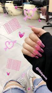 Pink Jelly Nails Dark Pink Nails Nails Jelly Nails