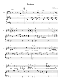 Print And Download Perfect Ed Sheeran Made By Malika Frost Spartiti Musicali Ed Sheeran Musical