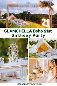 From casinos to bars to cannabis dispensaries and 420 tours, this comprehensive list of 21st birthday party ideas is sure to have something you haven't thought of. Kara S Party Ideas Glamchella Boho 21st Birthday Party Kara S Party Ideas