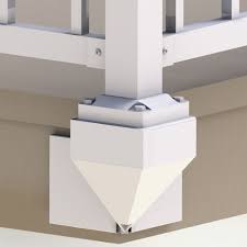 We offer a large range of outdoor home improvement products including peak aluminum railing, yard and pool fencing, gardenware, led lighting and more! Corner Fascia Mount Brackets Aluminum Railing Peak Products Usa
