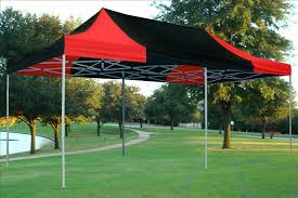 Do you need a canopy tent? 10 X 20 Black And Red Pop Up Tent Canopy Gazebo