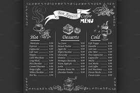 Coffee Menu On Chalkboard Coffee Shop Menu Board Coffee Menu Design Coffee Menu