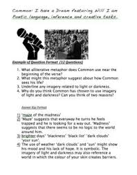 Common I Have A Dream Using Rap To Teach Inference And Analytical Skills Freedom Writers Poetic Techniques Martin Luther King Speech