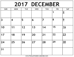 Printable 2017 December Calendar Monthly Calendar Printable June Calendar Printable August Calendar