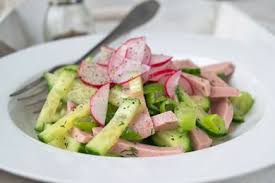 Gurken Wurst Salat Rezept Rezepte Salat Wurstchen