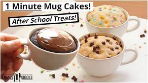 Stir 1 teaspoon dried blueberries into each. 1 Minute Microwave Mug Cake Recipes 3 Back To School Treats Youtube