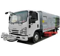 ISUZU NQR medium duty truck mounted sweeper for sale