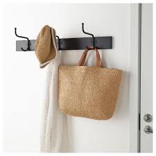 Https Www Ikea Com No No P Pinnig Knaggrekke Med 3 Knagger Svart 00329790 Ikea Bench With Shoe Storage Ikea Shoe Storage