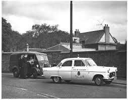 Black And White Police Car Uk City Of Glasgow Police Ford Consul Traffic Car 1961 Pic Undercoverelephant Glasgow Police British Police Cars Glasgow