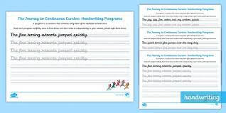 Free printable cursive writing worksheets teach how to write in cursive handwriting. Cursive Handwriting Sentences Continuous Cursive Practice