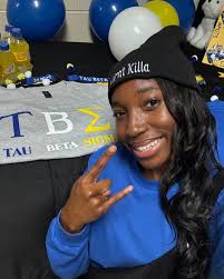 Meet Danielle Freeman, a sophomore interior design major from Atlanta, GA.  She is a fall 24' initiate of Tau Beta Sigma National Honorary Band  Sorority. Her favorite song from the season is “