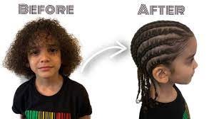 Braided hairstyles tutorials will unconsciously make your hands move as to get an incredible hairstyle for your big day. Curly Afro To Braids Mixed Hair Transformation The Bowie Family Youtube