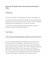 Pendudukan jepun bermula pada tahun 1942 sehinggalah 1945… faktor jepun menjadi kuasa imperialis. Doc Soalan 109 Bincangkan Sebab Sebab Meletusnya Perang Dunia Kedua Nurul Ain Academia Edu
