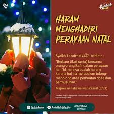Bagaimana hukum mengucapkan selamat natal? Poster Hukum Mengucapkan Selamat Natal