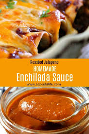 Homemade Enchilada Sauce Roasted Jalapenos Garlic And Onion Authentic Mexica Homemade Enchilada Sauce Mexican Food Recipes Authentic Roasted Tomato Sauce