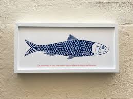 The Sardine That Blocked The Entrance To The Port Of Marseille 50 23 Cm Sardines Entrance Prints