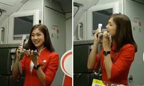 Laos, cambodia (phnom penh, siem reap), vietnam (hanoi, ho chi minh, da nang), philippines (manilla, cebu. Cute Thai Airasia Stewardess S Performance During Flight Delay Is The Best Inflight Entertainment You Ll See Today