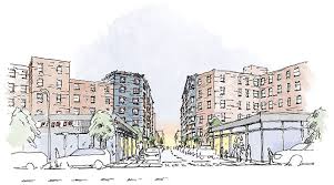 Перевод слова projects, американское и британское произношение, транскрипция, словосочетания, однокоренные слова, примеры использования. Re Streeting Plan Integrates Ny Public Housing With Surrounding Communities