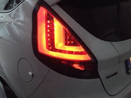 Led Lightbar Taillights Fiesta Mk7 Black European Parts Ford Fiesta Ford Fiesta St Led Light Bars
