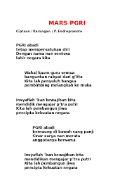Tak pernah dengar pun, tak sangka kita ada lagu khas untuk rukun negara. Lirik Lagu Mars Pgri Lengkap Format Mp3 Dan Mp4 Mars Pgri