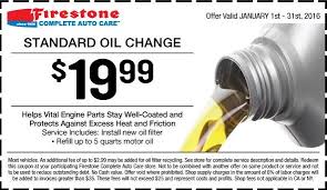 New Firestone Oil Change Coupon For January 2016 Oil Change Firestone Repair And Maintenance