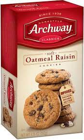 For those that haven't heard, archway cookies( mother's, salerno) have closed there doors and no more oatmeal iced cookies, those wonderful pink and white animal circus cookies with sprinkles. Oatmeal Raisin Cookie Archway Cookies Soft Oatmeal Raisin Cookies Raisin Cookies