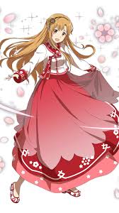 la hermosa asuna かわいいアニメの女の子 かわいい画像 ソードアートオンライン