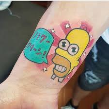 The Simpsons Cartoon Simpsons Tattoo Cartoon Tattoos Homer Simpson