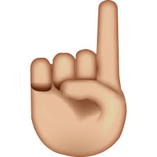 Up Pointing Hand Emoji Hand Emoji Pointing Hand Emoji