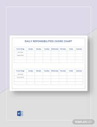 13 Daily Chart Templates In Google Docs Word Pages