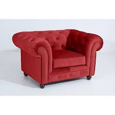 Sessel Orleans 23 Samtvelours Farbe Ziegel Sitzharte Mittel B 135cm T 100cm H 77cm Ohrensessel Modern Sessel Bequeme Sessel