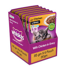 Formula (in ml) 0 to 1 week (50 to 150 grams) 2 to 6 ml every 2 hours. Buy Whiskas Kitten 2 12 Months Wet Cat Food Chicken In Gravy 6 Pouches 6 X 85g Online At Low Prices In India Amazon In