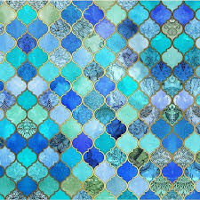 Design Moroccan Tiles Pattern Turquoise Bathroom Decor Tile Patterns