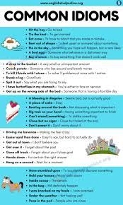 What Is An Idiom List Of 100 Popular Idioms With Examples In English English Study O English Phrases Idioms English Vocabulary Words Learning English Idioms
