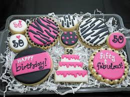 50th Birthday Cookie Cake Ideas Pink Black Cookies For A 50th Birthday Cookie Cake Birthday Birthday Cookies Pretty Cookies