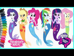 Kami punya ribuan permainan anak perempuan online yang pastinya kamu suka. My Little Pony Equestria Girls Seapony Mermaid How To Coloring Page Mewarnai Kuda Poni Duyung