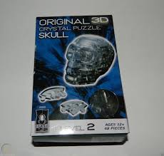Original 3d crystal puzzles | bepuzzled. 3d Crystal Puzzle Skull Clear New With Instruction Sheet Free Shipping 1815043553