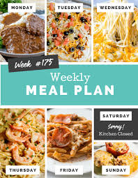 By amy valm may 30, 2017. Easy Weekly Meal Plan Week 175 Family Fresh Meals